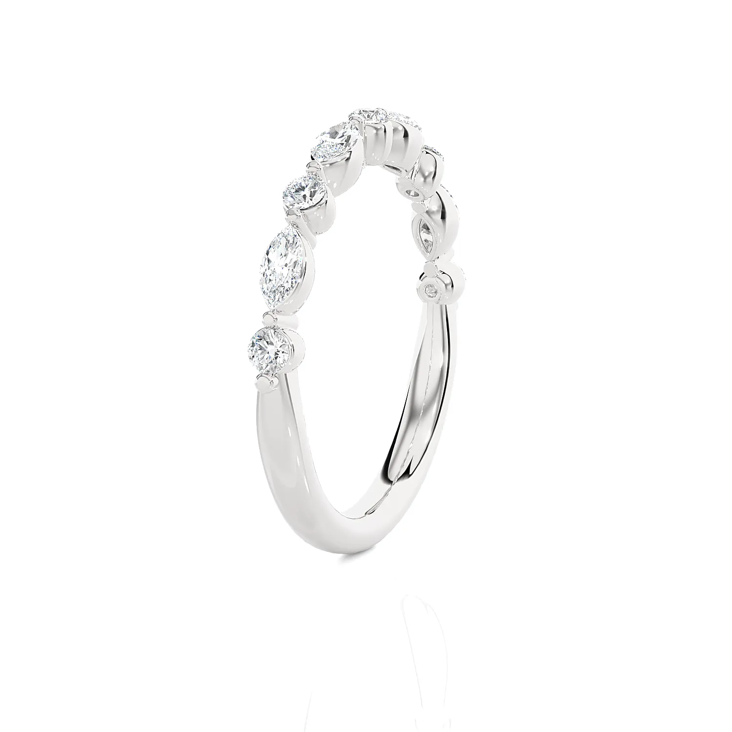 3/8 ctw Marquise Lab Grown Diamond Anniversary Ring