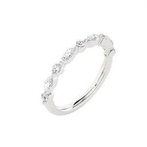 3/8 ctw Marquise Lab Grown Diamond Anniversary Ring