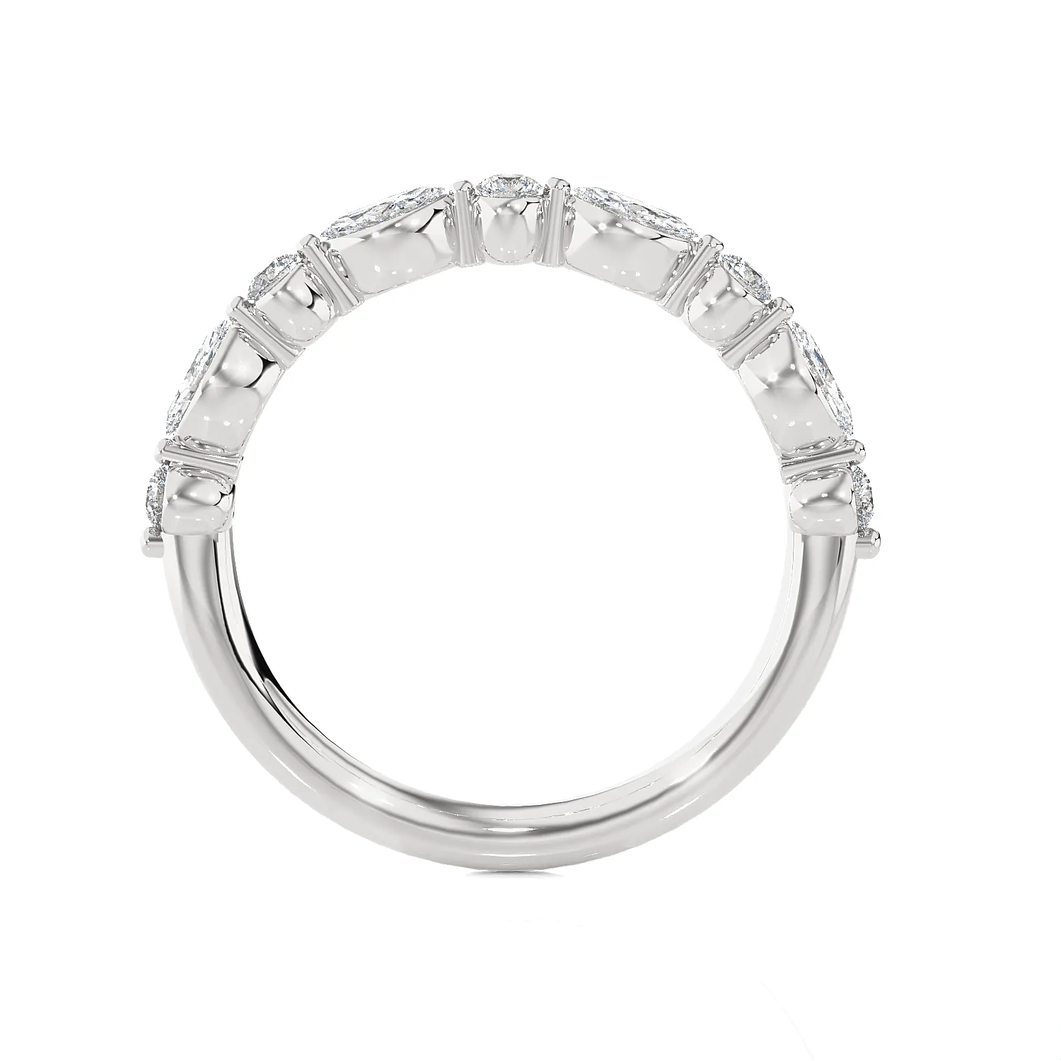 3/8 ctw Marquise Lab Grown Diamond Anniversary Ring