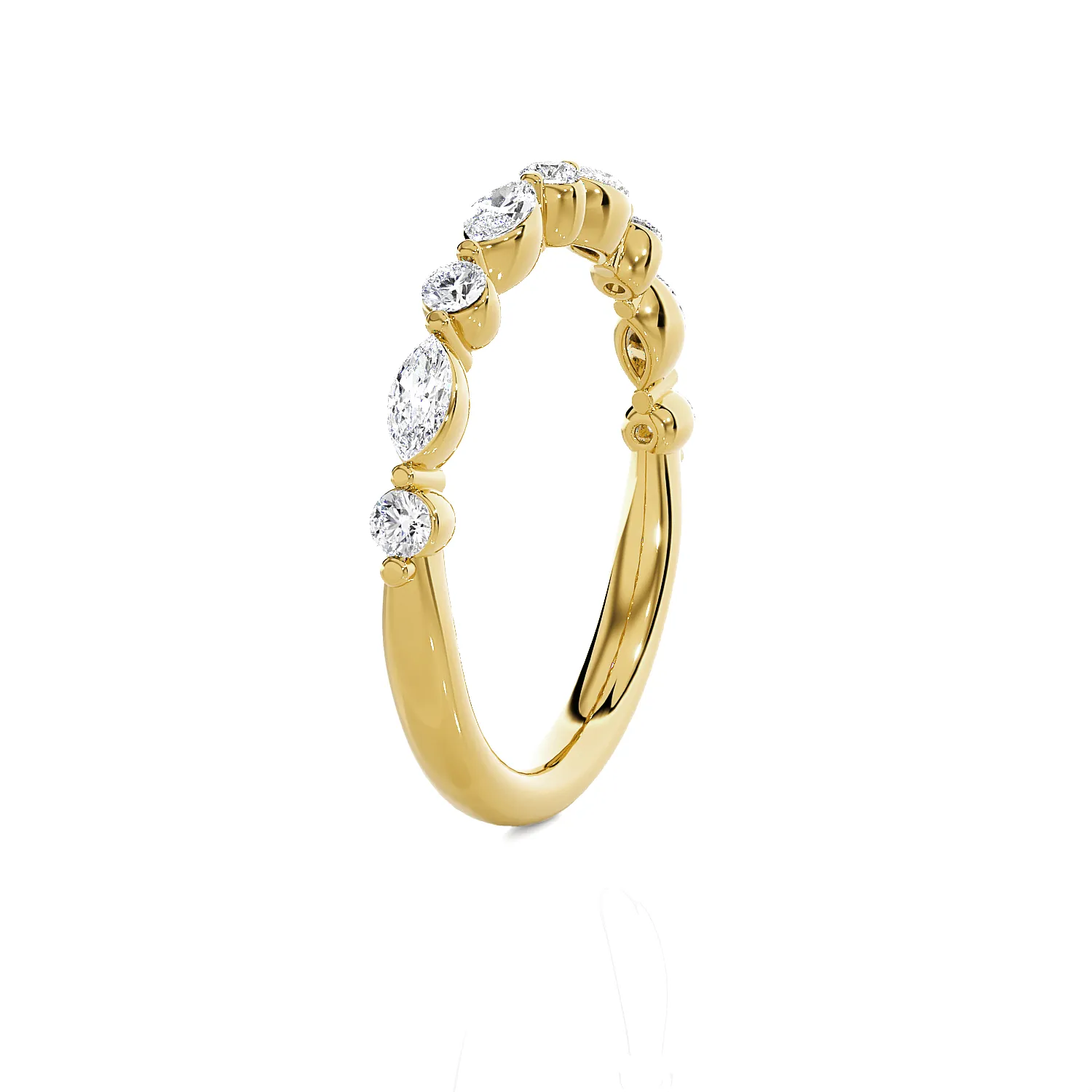 3/8 ctw Marquise Lab Grown Diamond Anniversary Ring