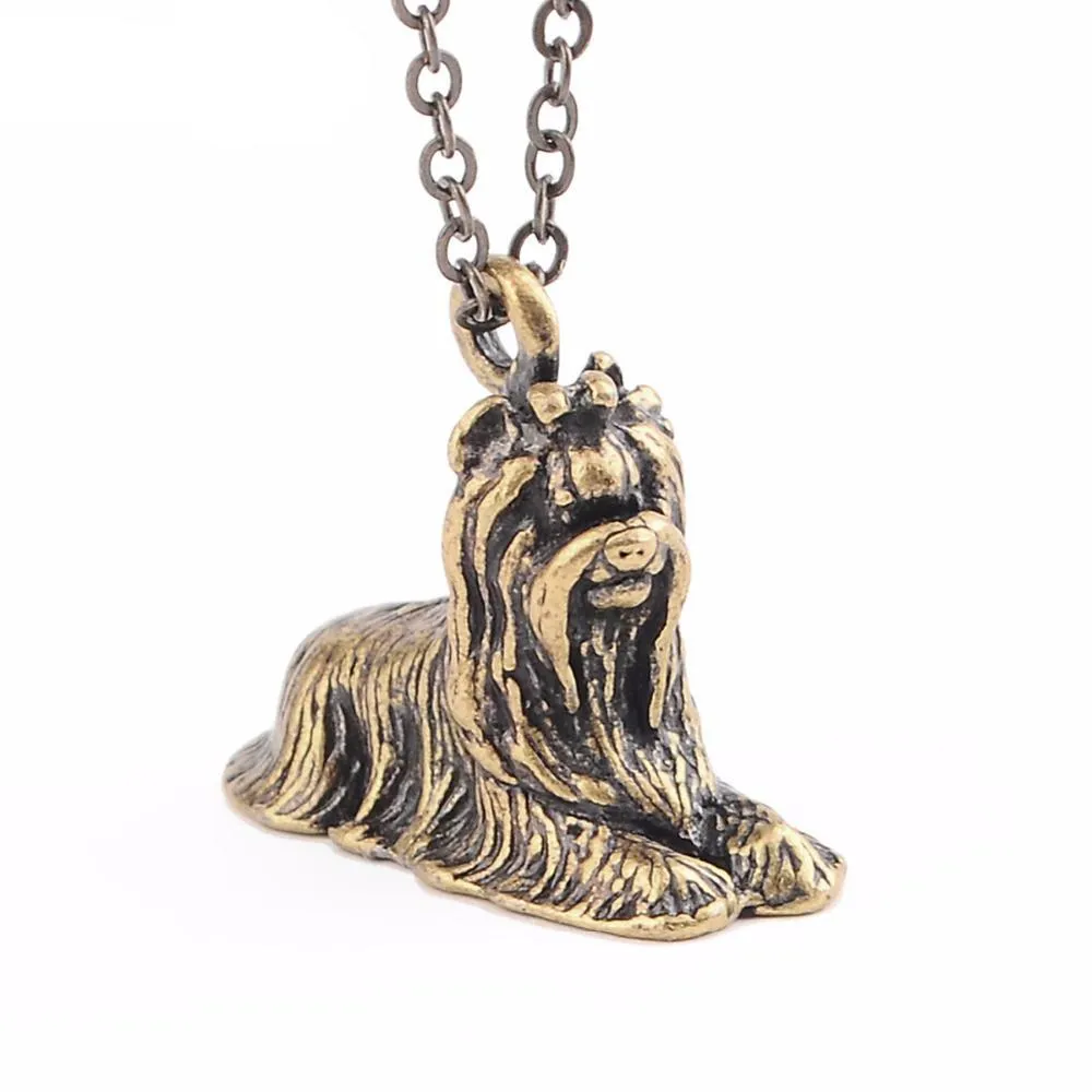 3D Realistic Yorkshire Terrier Necklaces