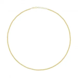 9ct Yellow Gold Beaded Necklet NK430