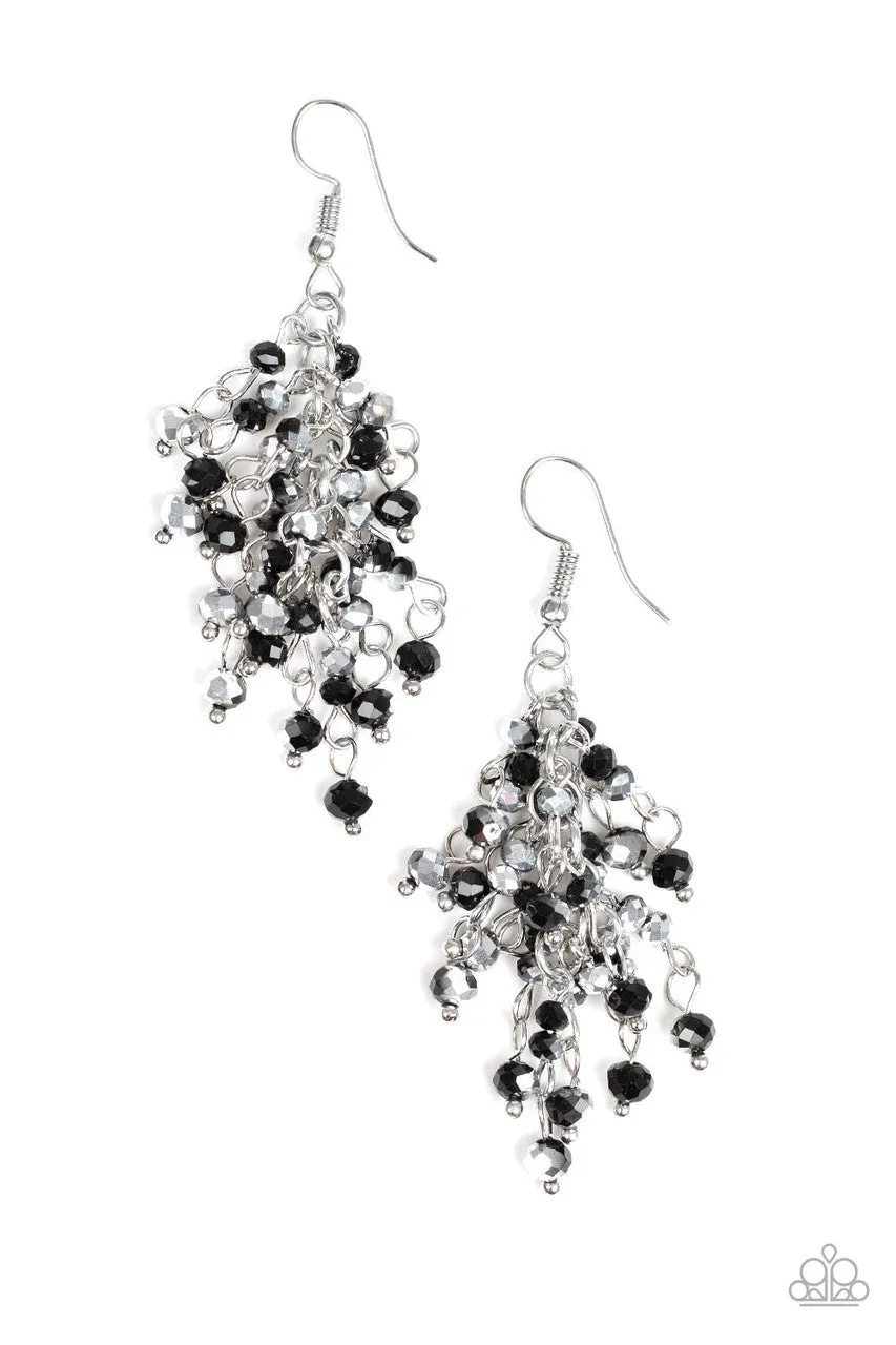 A Taste of Twilight Black Paparazzi Earrings