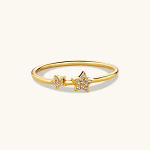 Astrid Star Ring in Gold