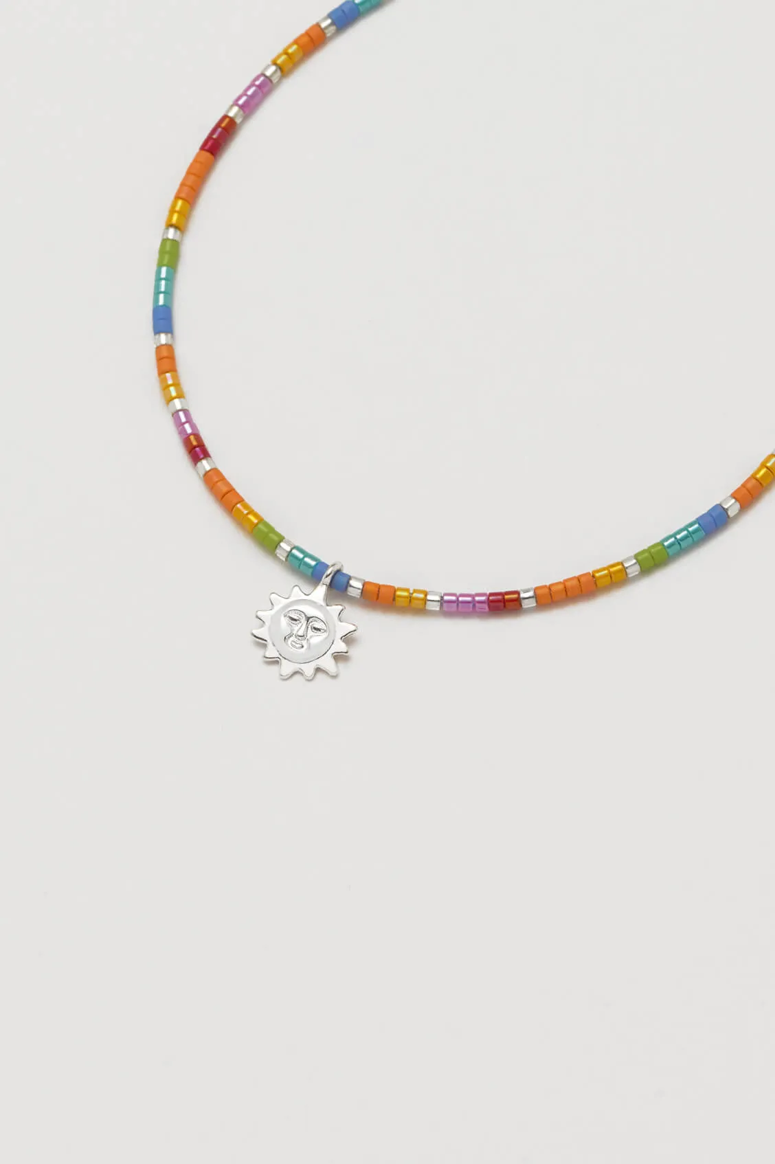 Beaded Rainbow Sun Charm Louise Bracelet