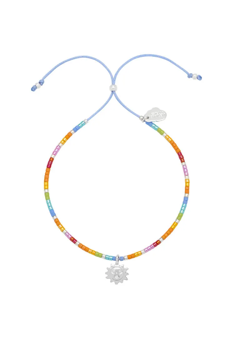 Beaded Rainbow Sun Charm Louise Bracelet