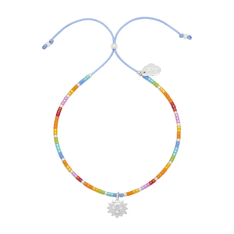 Beaded Rainbow Sun Charm Louise Bracelet