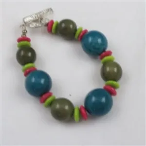 Big Bold Bracelet in Big Tagua Nut Beads