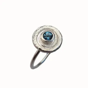 Blue Topaz Planetary RIng