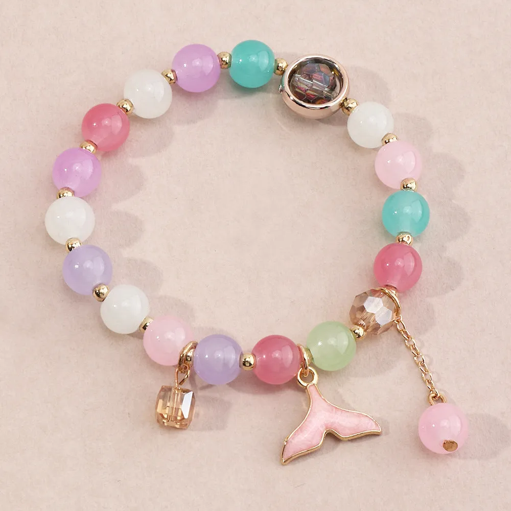 Bohemian Style Colorful Crystal Fishtail Bracelet