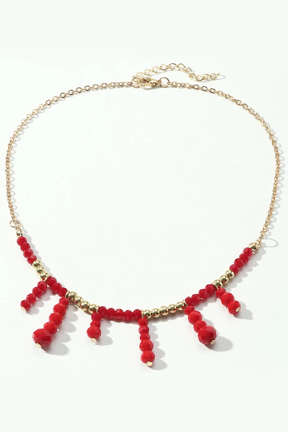 Boho Style Red Necklace