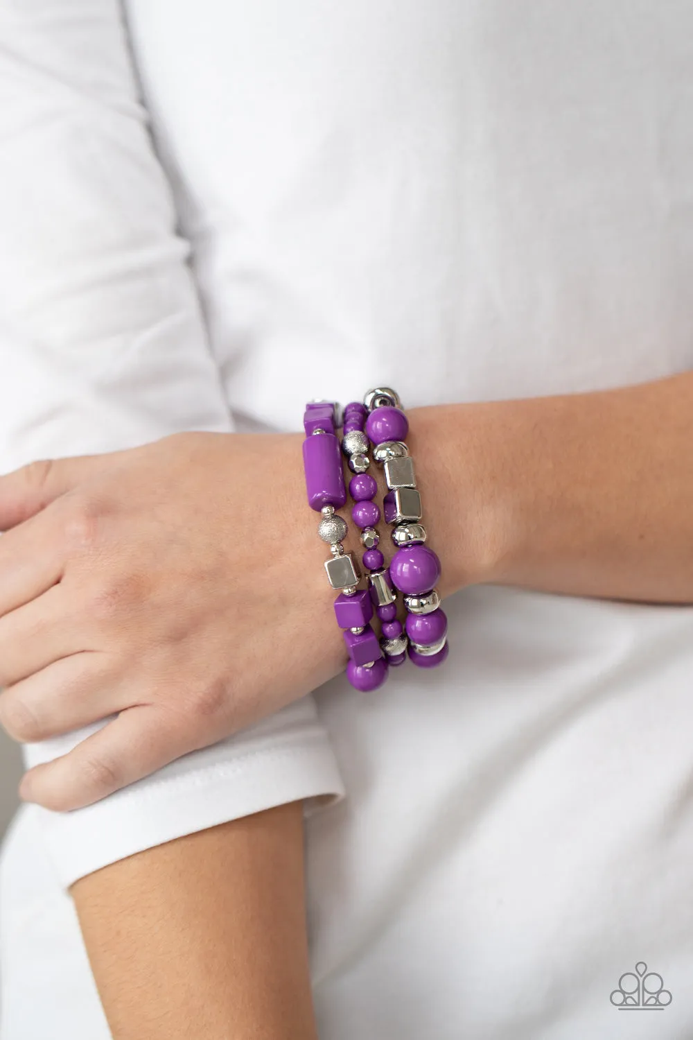 Bracelets Perfectly Prismatic - Purple B300