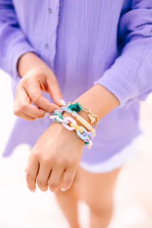 Can't Get Enough Green Multicolor Bracelet