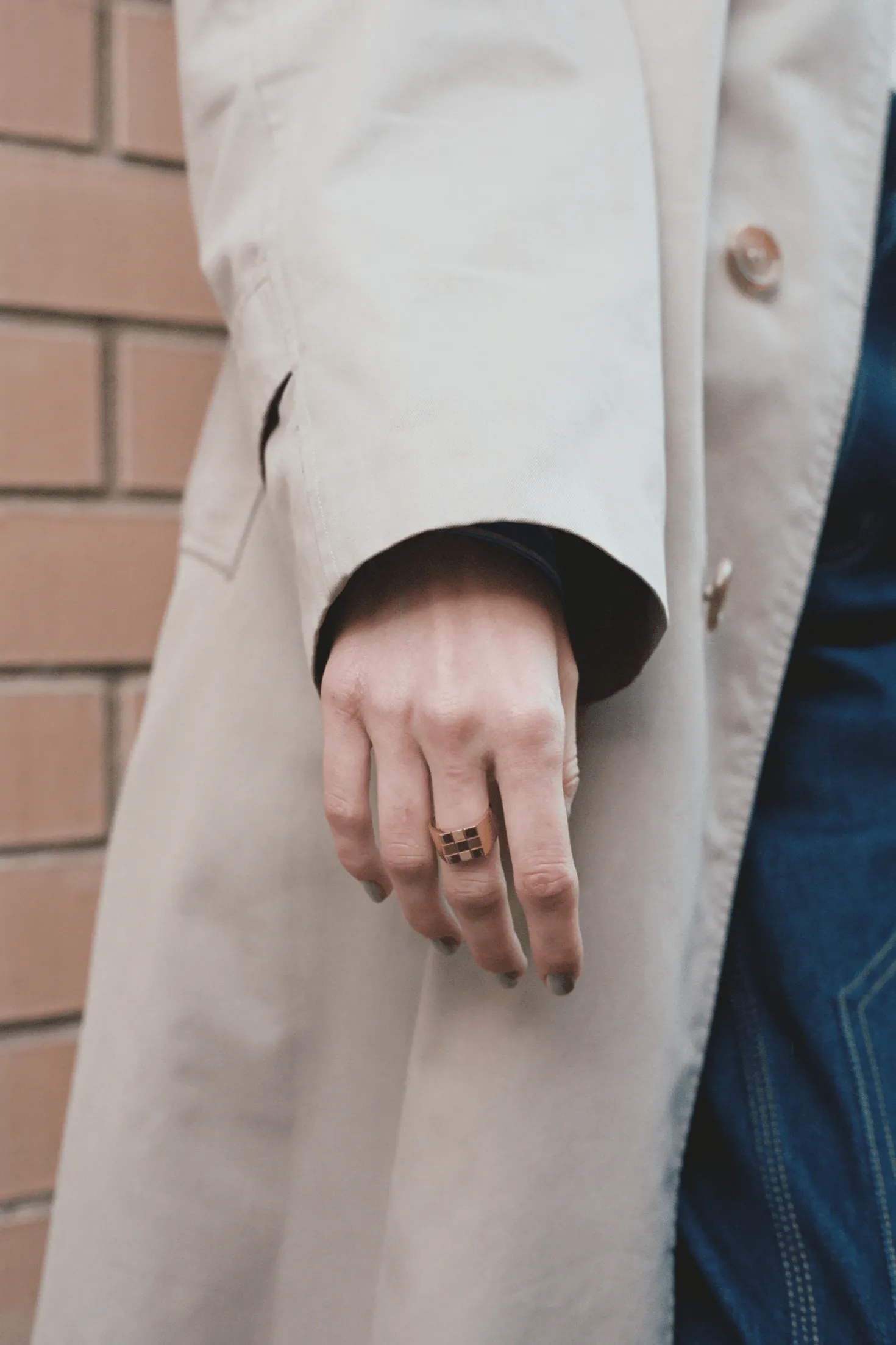 Chess Square Signet Ring