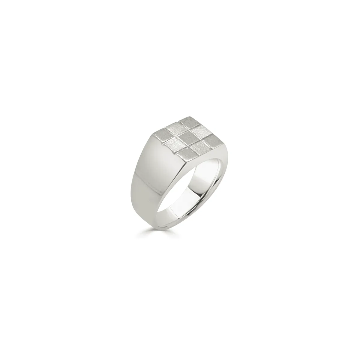 Chess Square Signet Ring