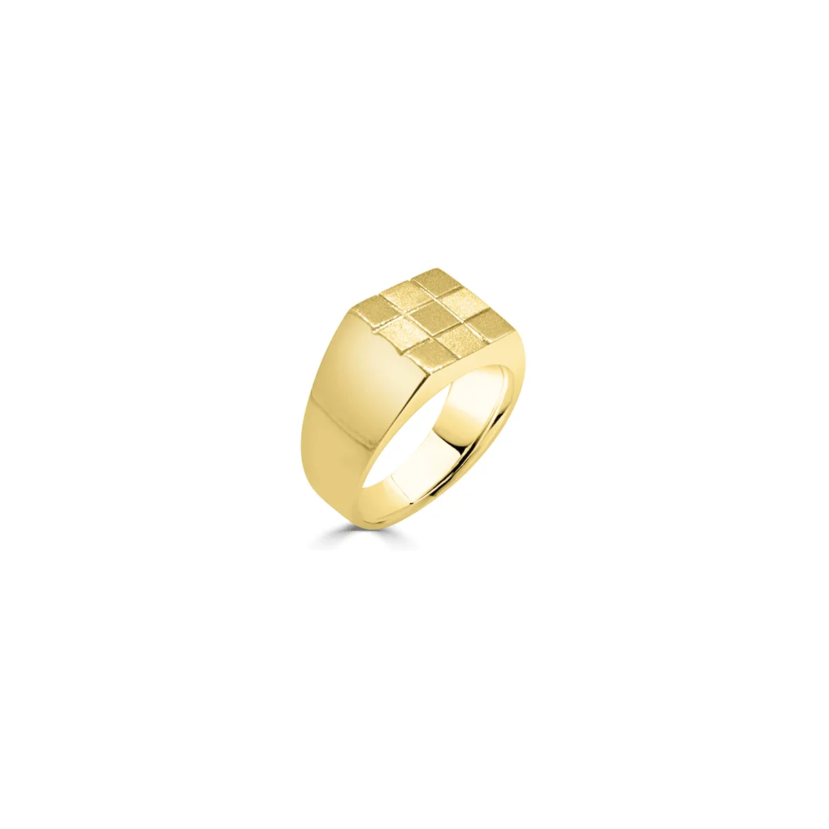 Chess Square Signet Ring