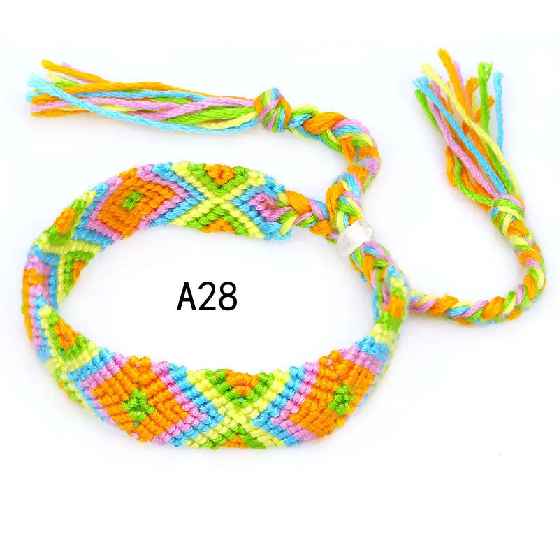 Colorful cotton hand-woven bracelet