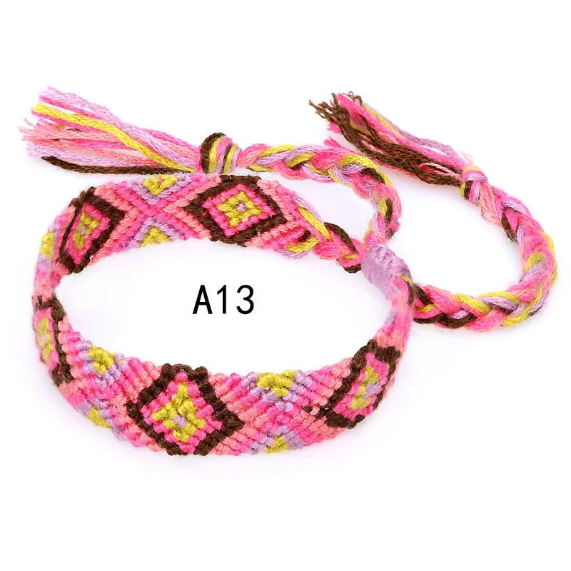 Colorful cotton hand-woven bracelet