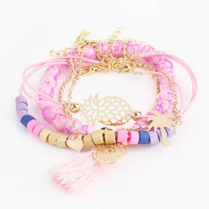 Colorful Handmade Beaded Bracelet Set