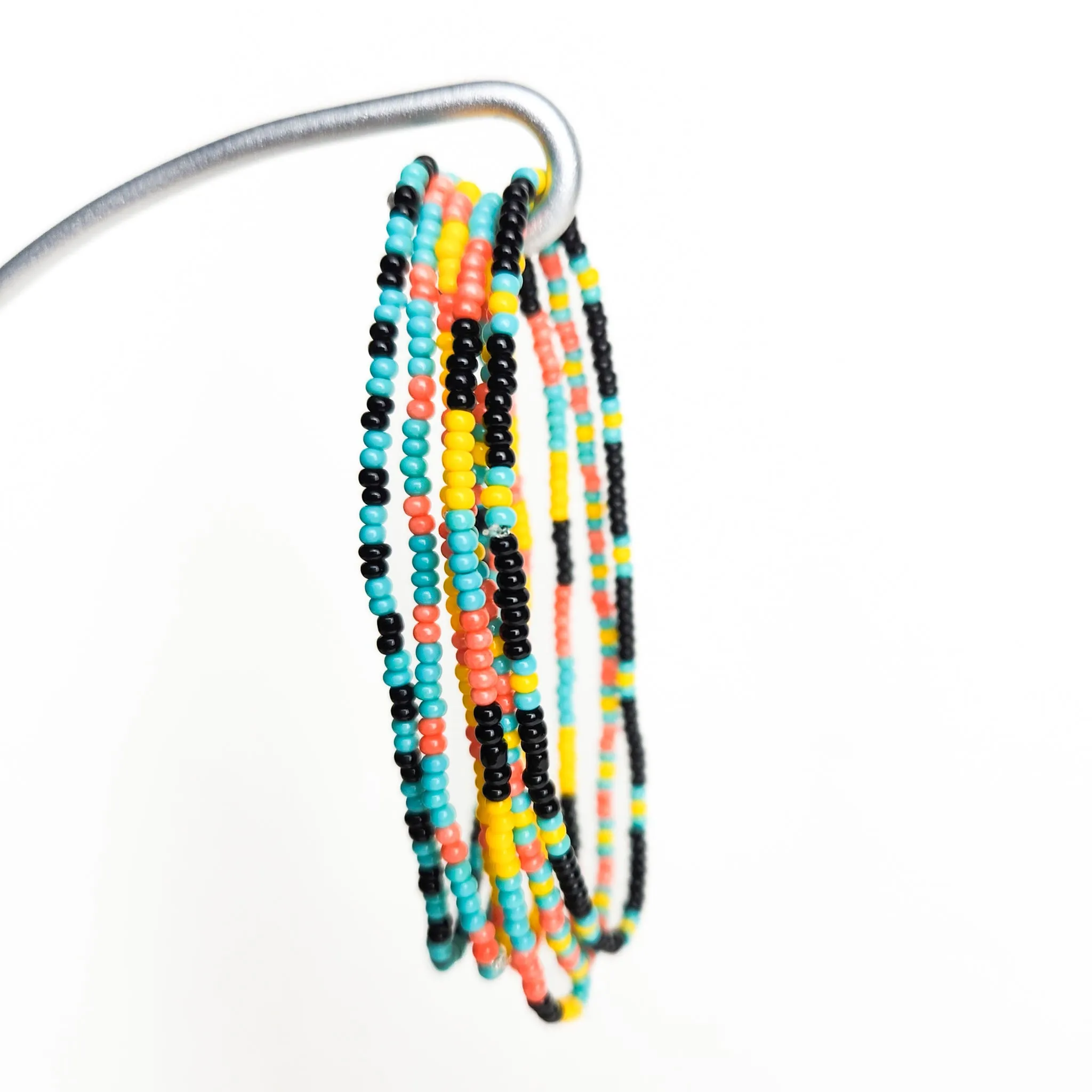 Confetti Seed Bead Bracelets - Set of 6