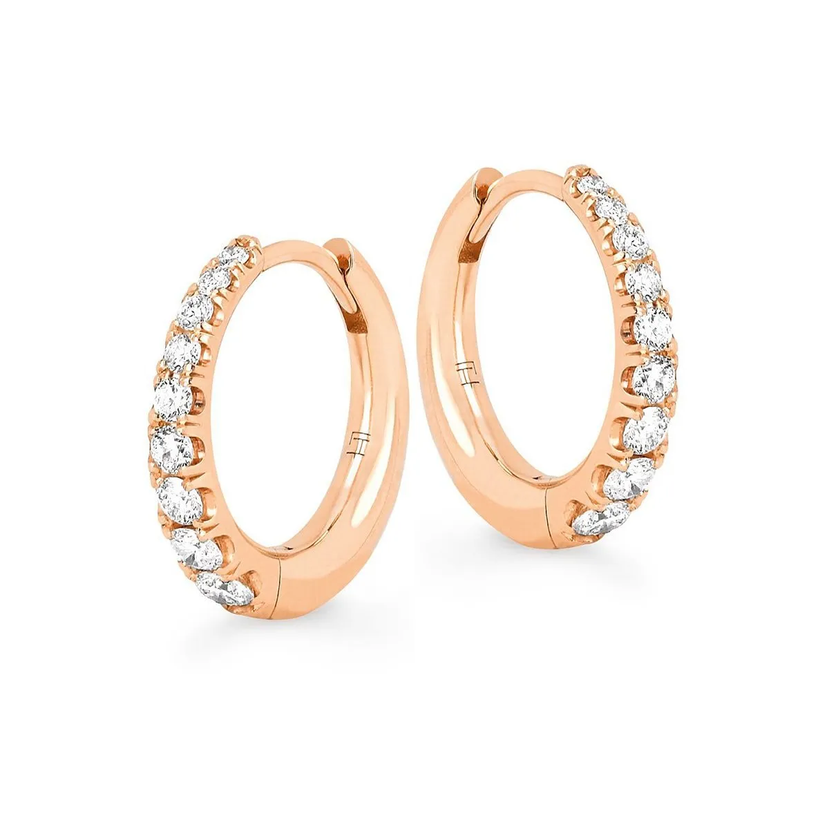 Crescent Pavé Unity Hoops