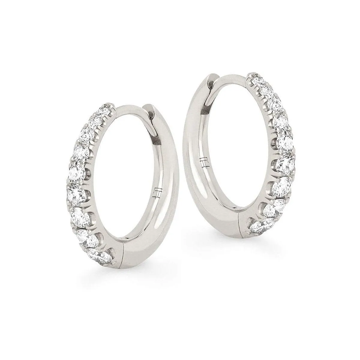 Crescent Pavé Unity Hoops