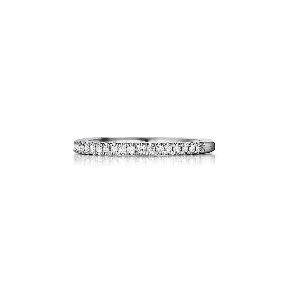 Delicate Diamond Pave Wedding Band