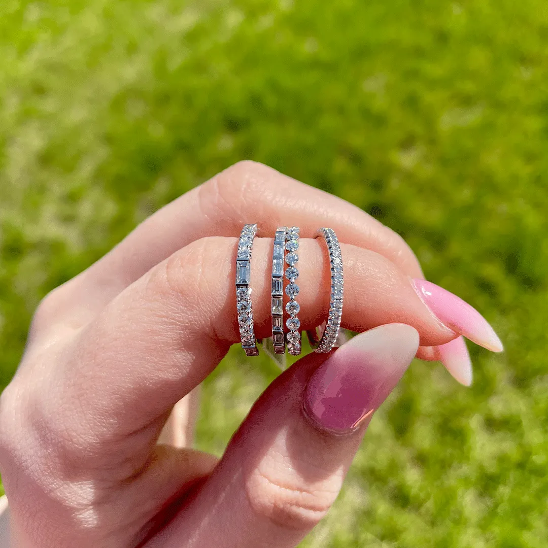 Delicate Diamond Pave Wedding Band