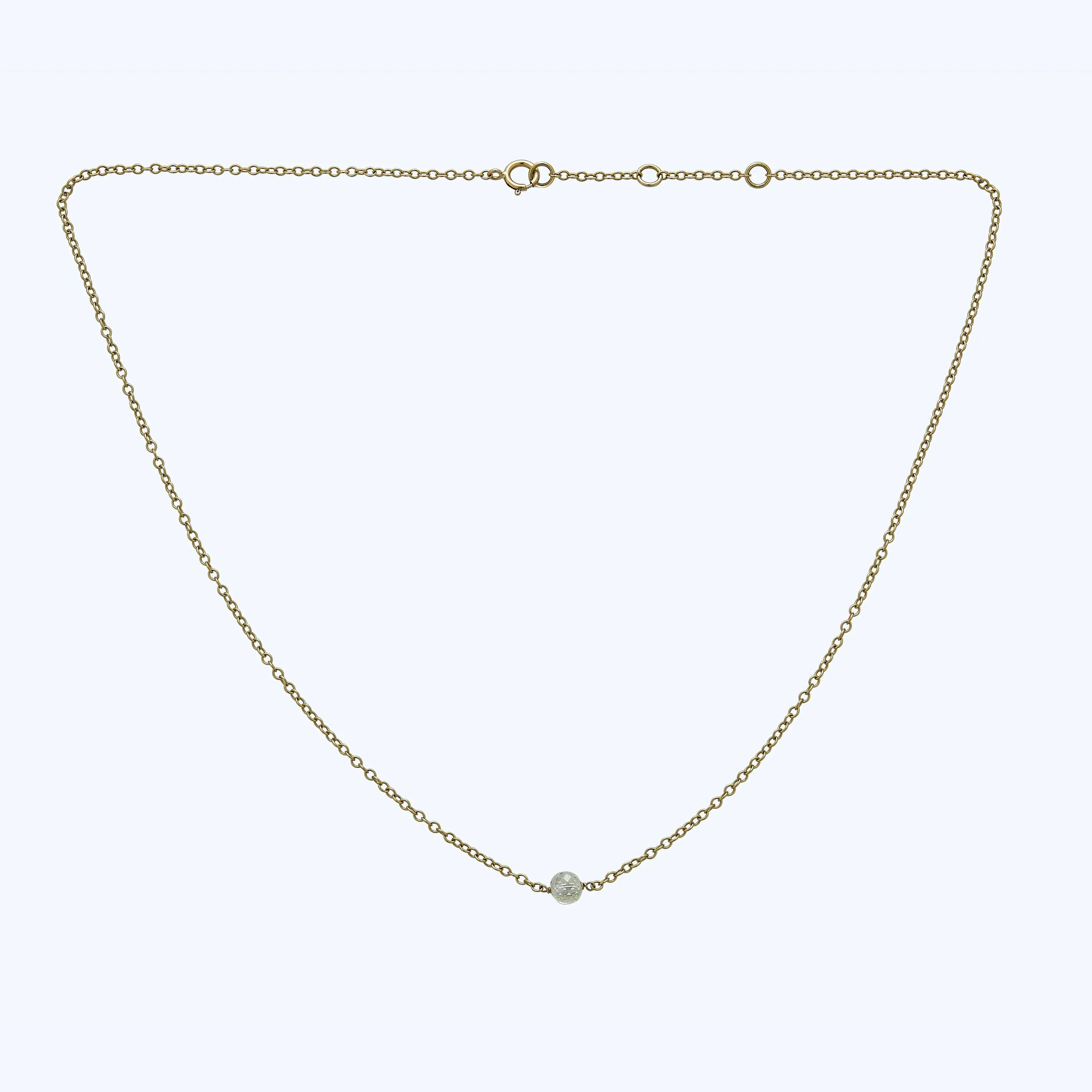 Diamond Briolette Necklace