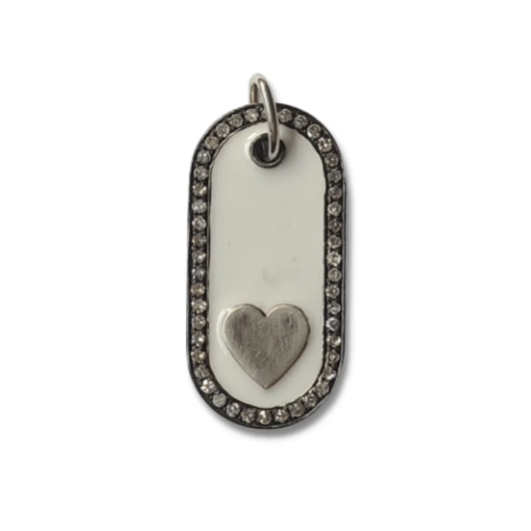 Enamel Love layering Tag