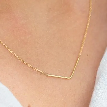 Gold-Plated Silver Unity Triangle Necklace