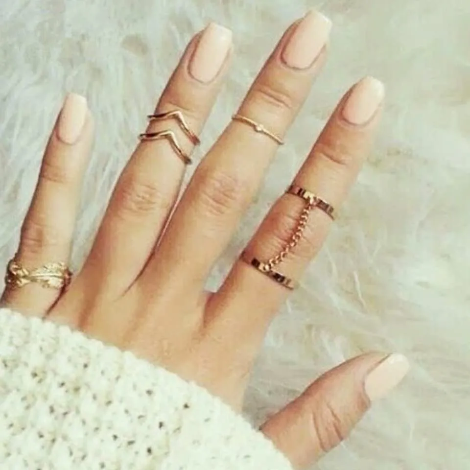 Joker & Witch Elegant Midi Rings (Set Of 5)