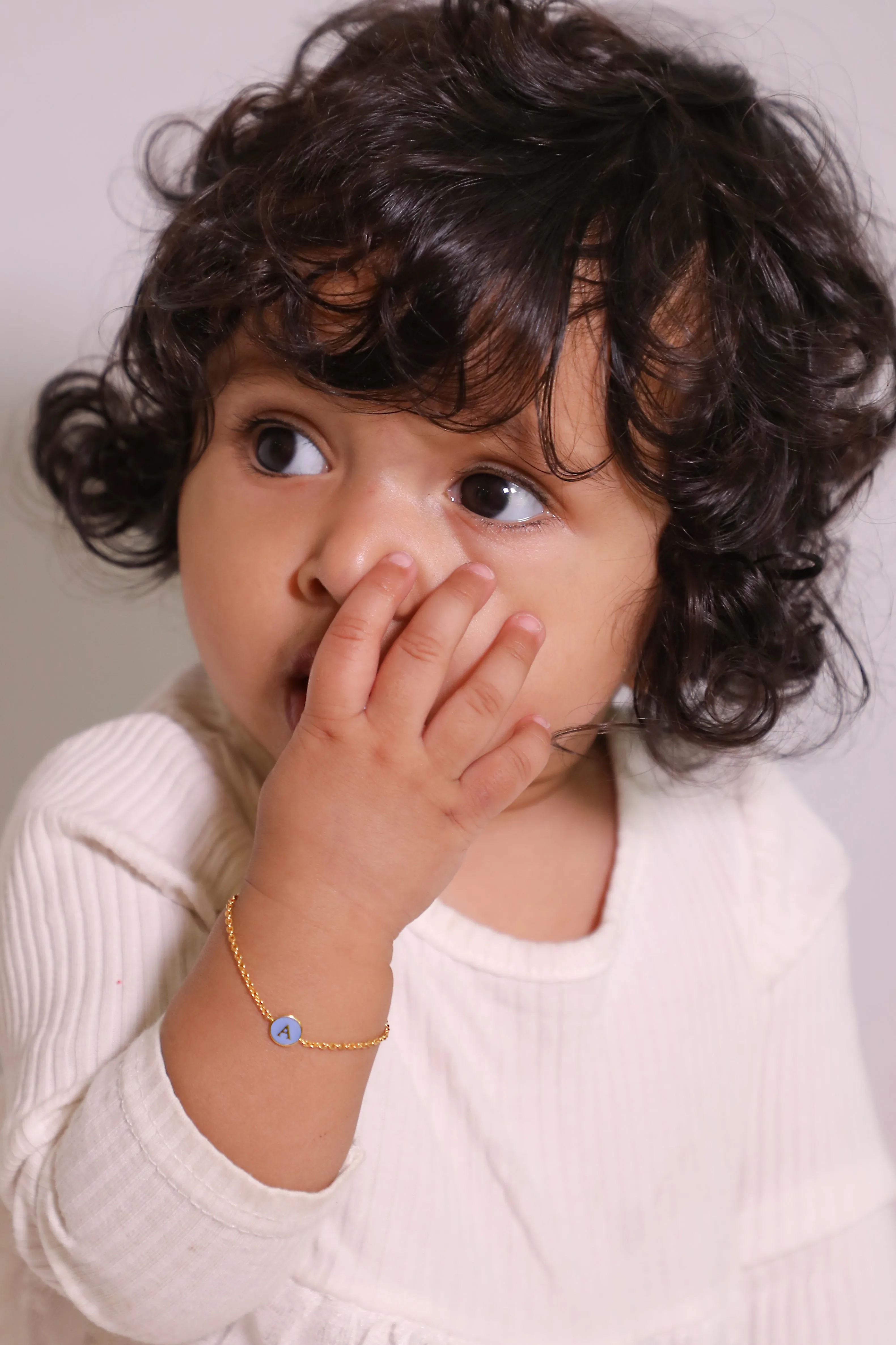 Kids Enamel Letter Bracelet