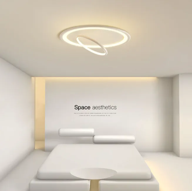 LED Dual Rings Modern Creative Ceiling Light