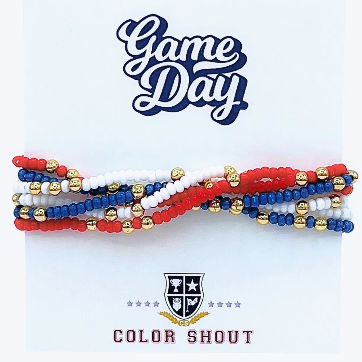 Lover of the Game Multi Color Beaded Bracelet Set