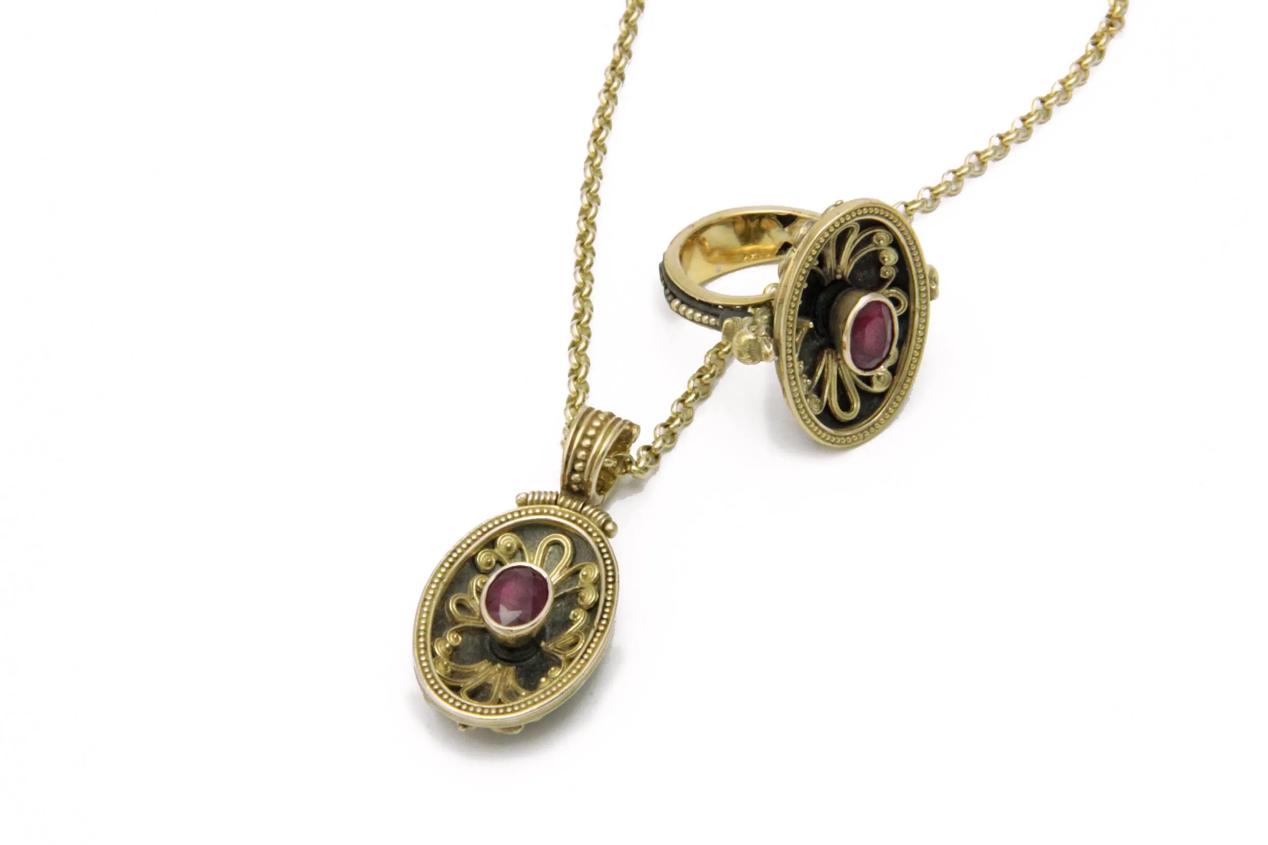 Madame Salacia Silver & Gold Pendant