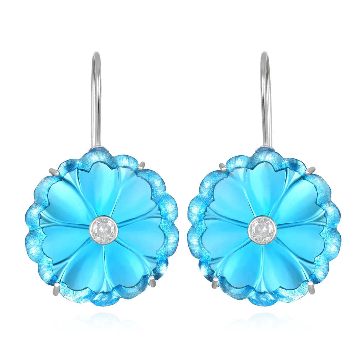 Magnolia Earring-Swiss Blue