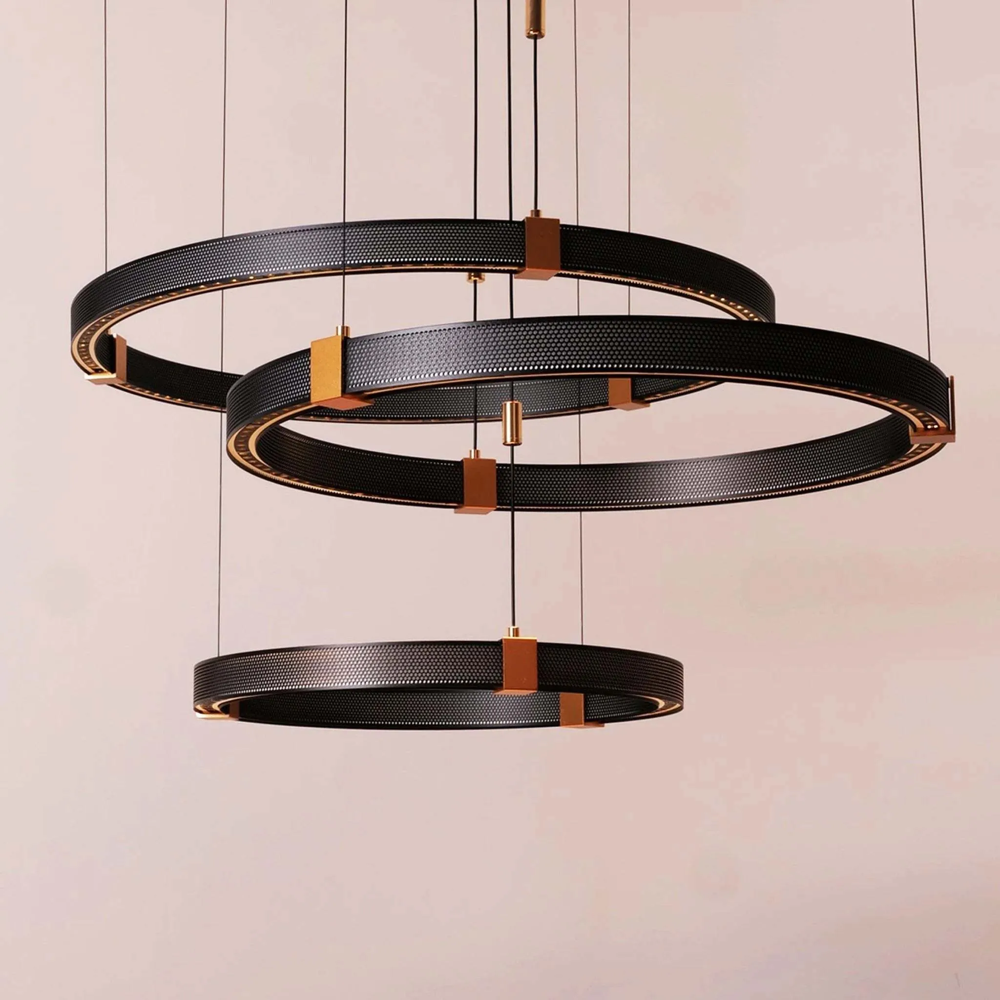 Matrix Ceiling Rings Chandelier