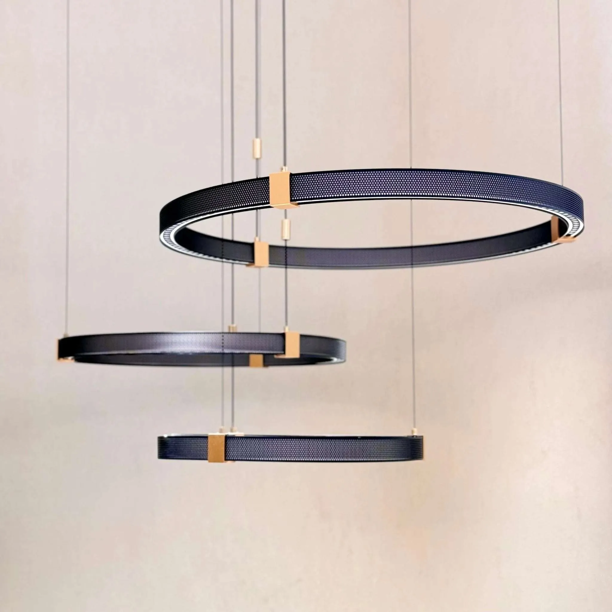 Matrix Ceiling Rings Chandelier