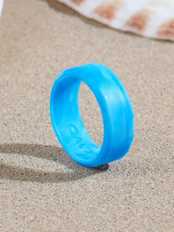 Men's Bioluminescent Modern Silicone Ring