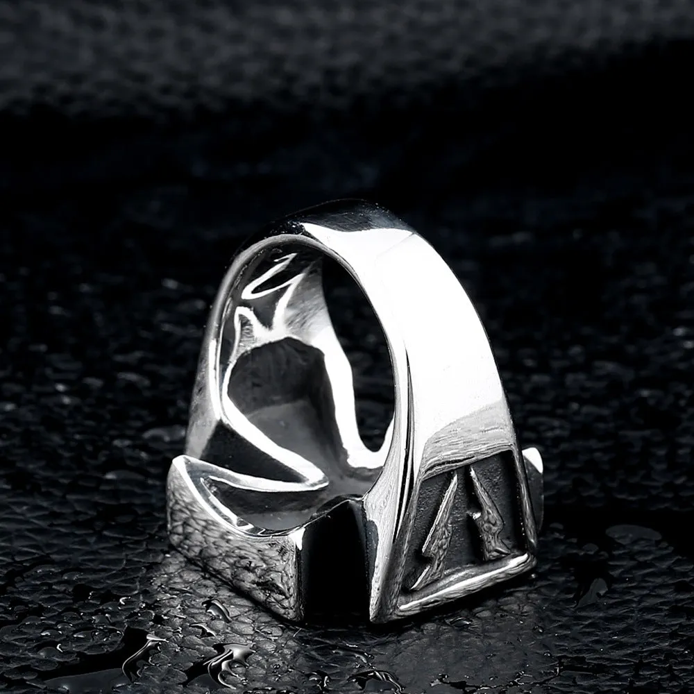 Men's Lightning Cross Stainless Steel Rings - European & American Style Jewelry on AliExpress