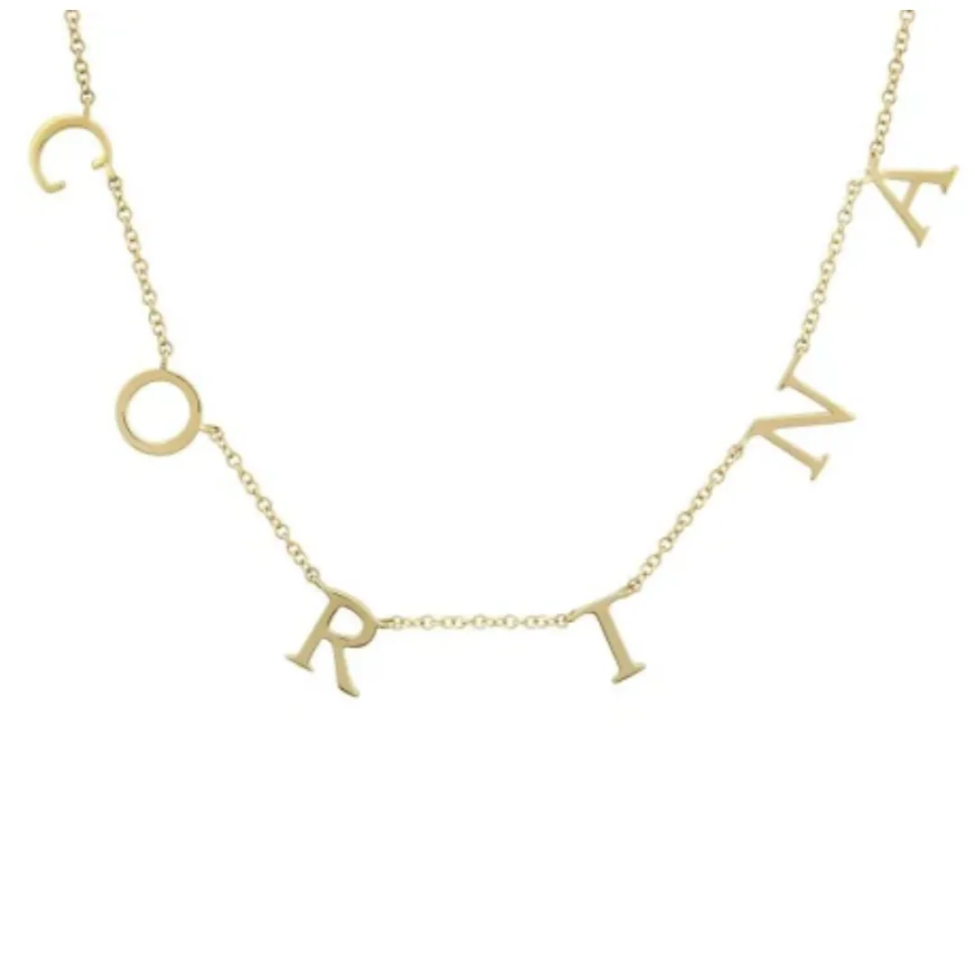 Mini Multiple Initials Necklace