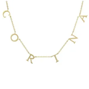 Mini Multiple Initials Necklace