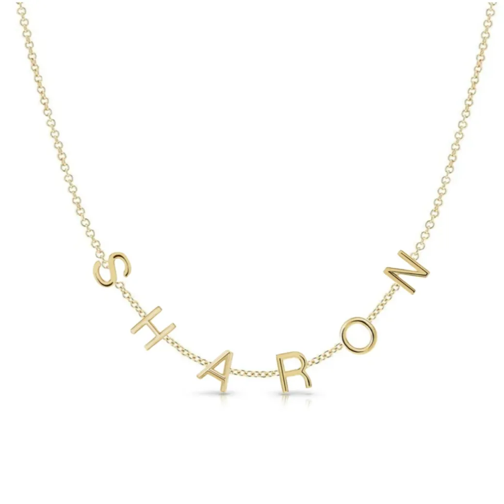 Mini Multiple Initials Necklace