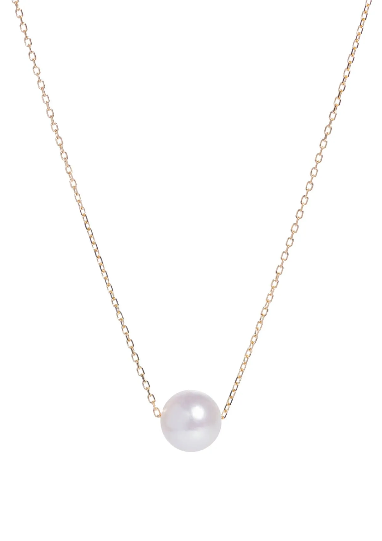 Moon Gold Pearl Necklace