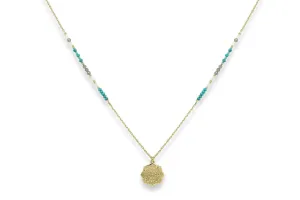 Neith Turquoise Gold Necklace