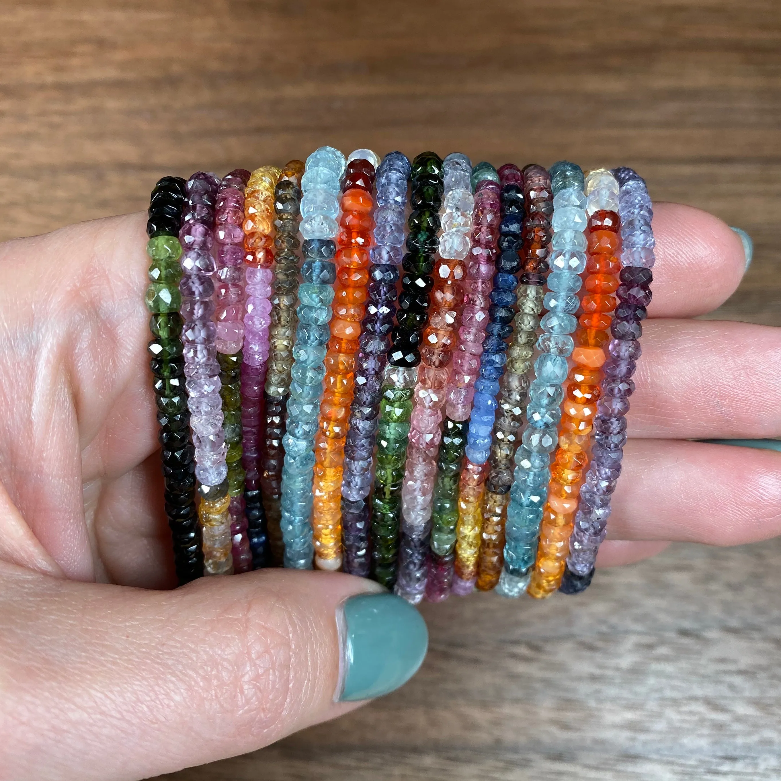 Ombre Gemstone Double Wrap Bracelet