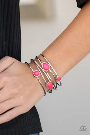 Paparazzi Bracelet ~ Fashion Frenzy - Pink