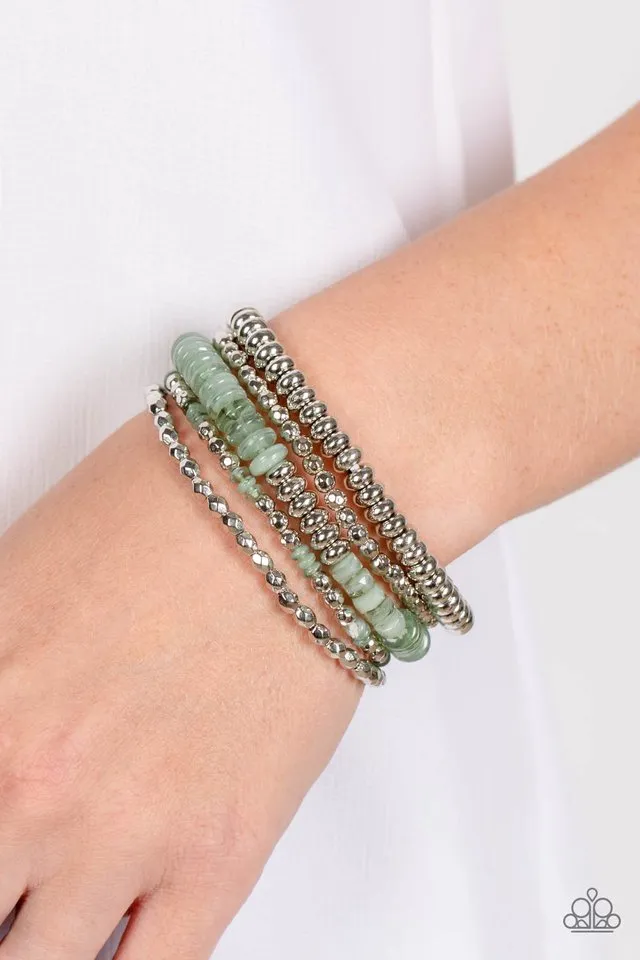 Paparazzi Bracelet ~ Pristine Pixie Dust - Green