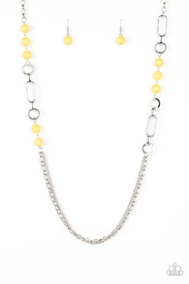 Paparazzi Necklace ~ CACHE Me Out - Yellow